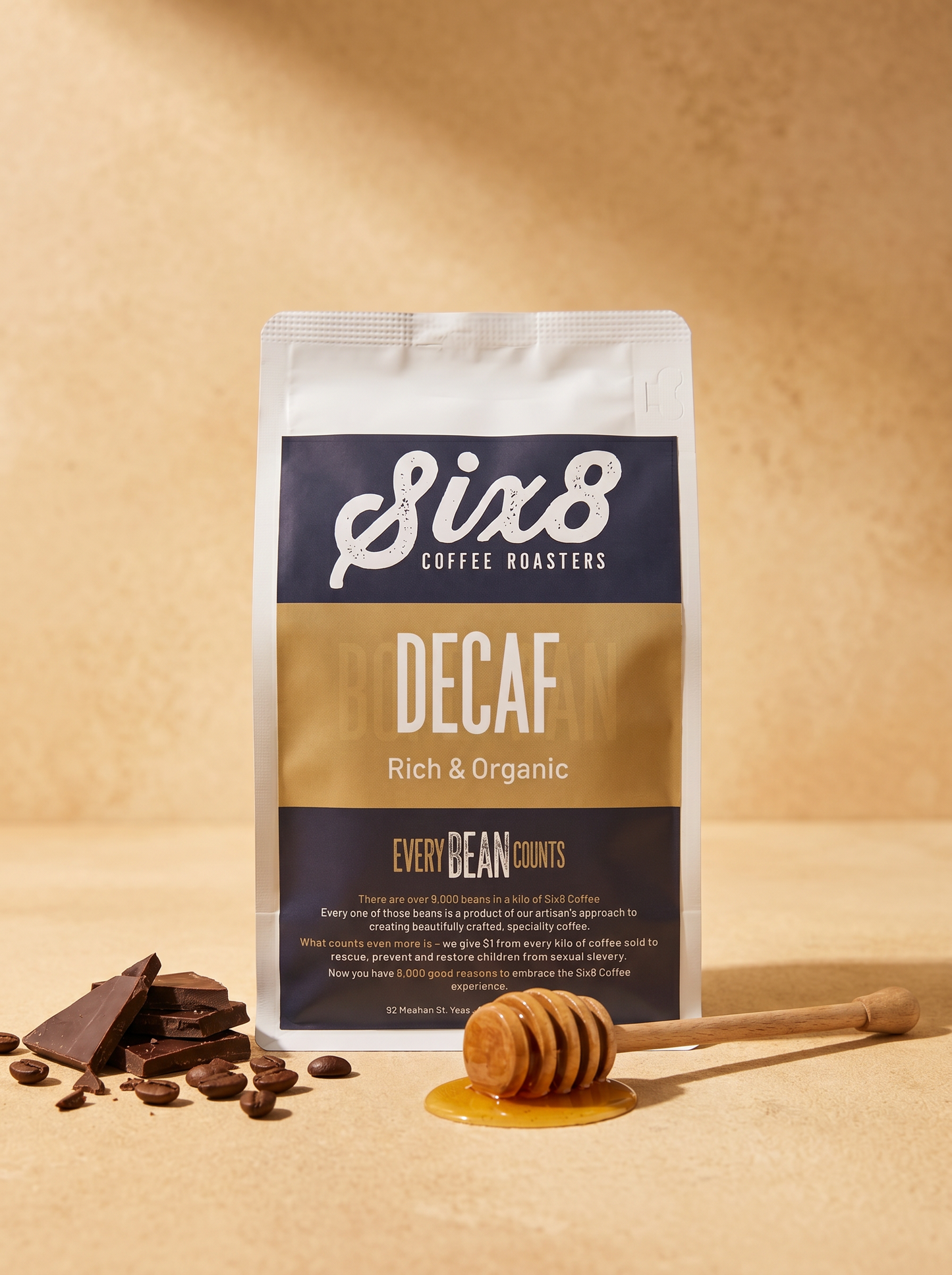 Organic Decaf — Milk Chocolate, Honey & Vanilla